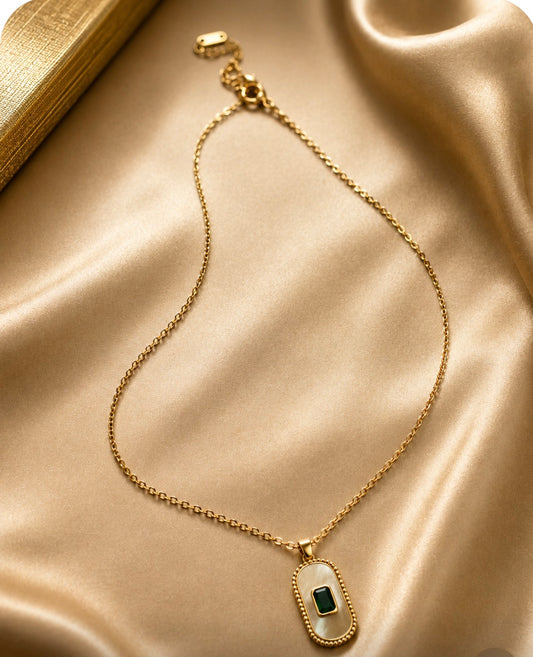 Emerald Grace Pendant Necklace