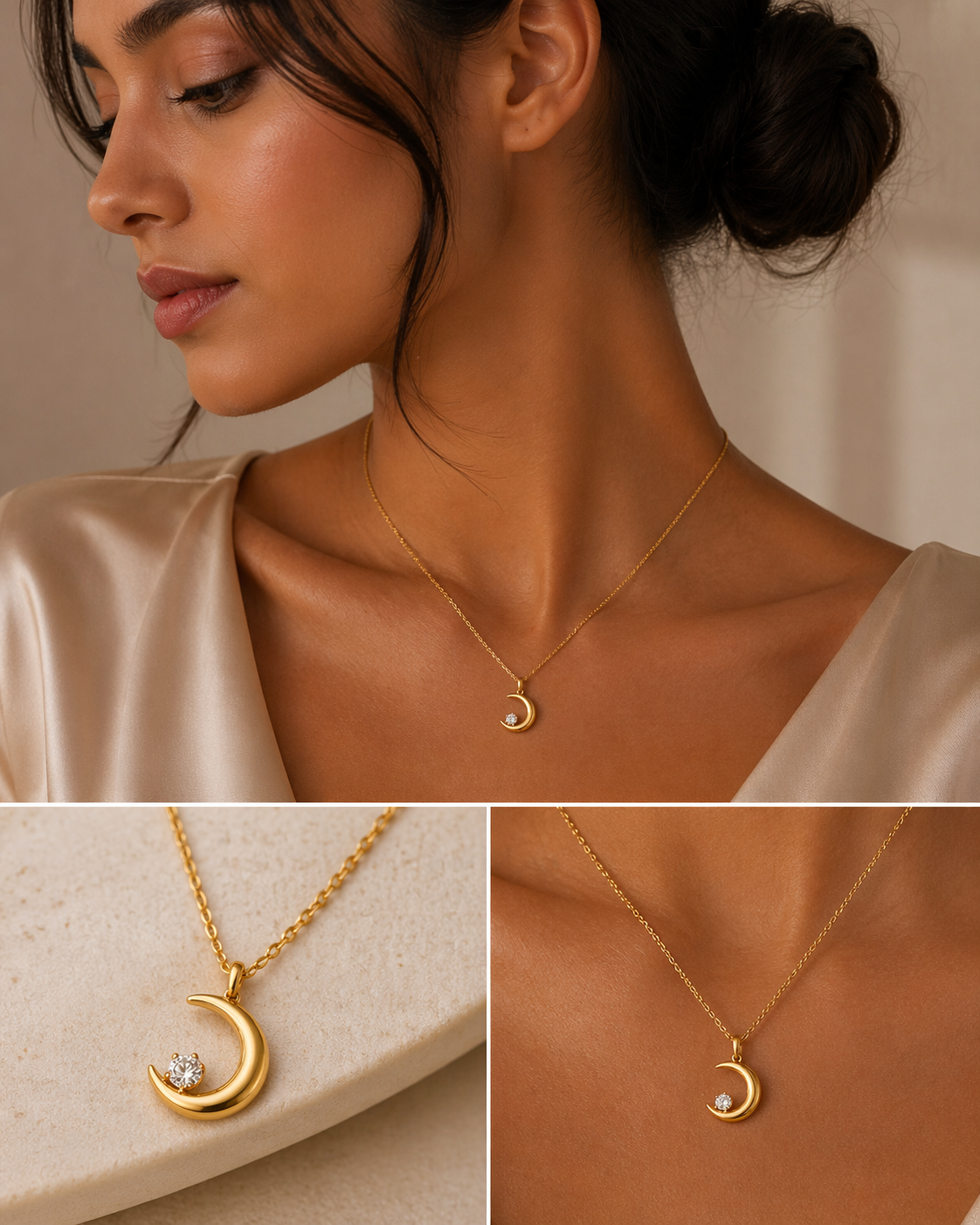 Crescent Glow Necklace