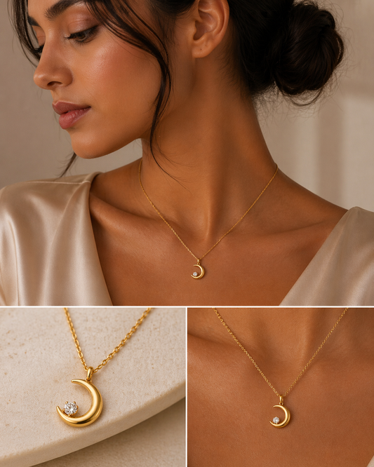 Crescent Glow Necklace