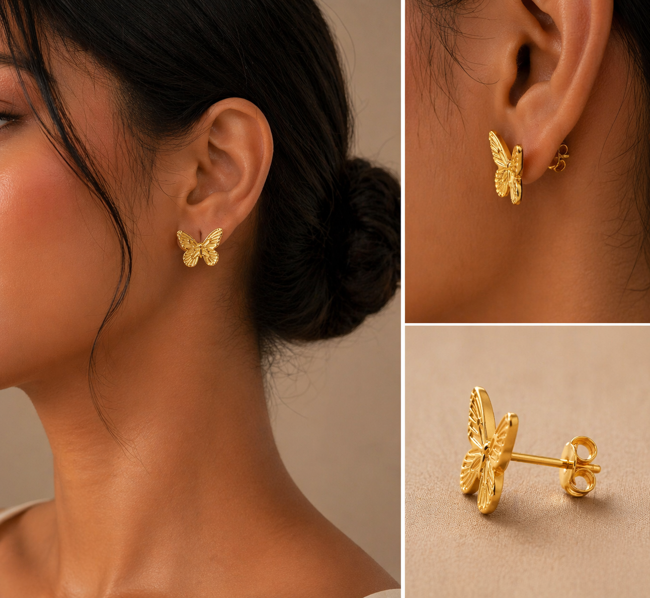Eleams Evania Butterfly Studs